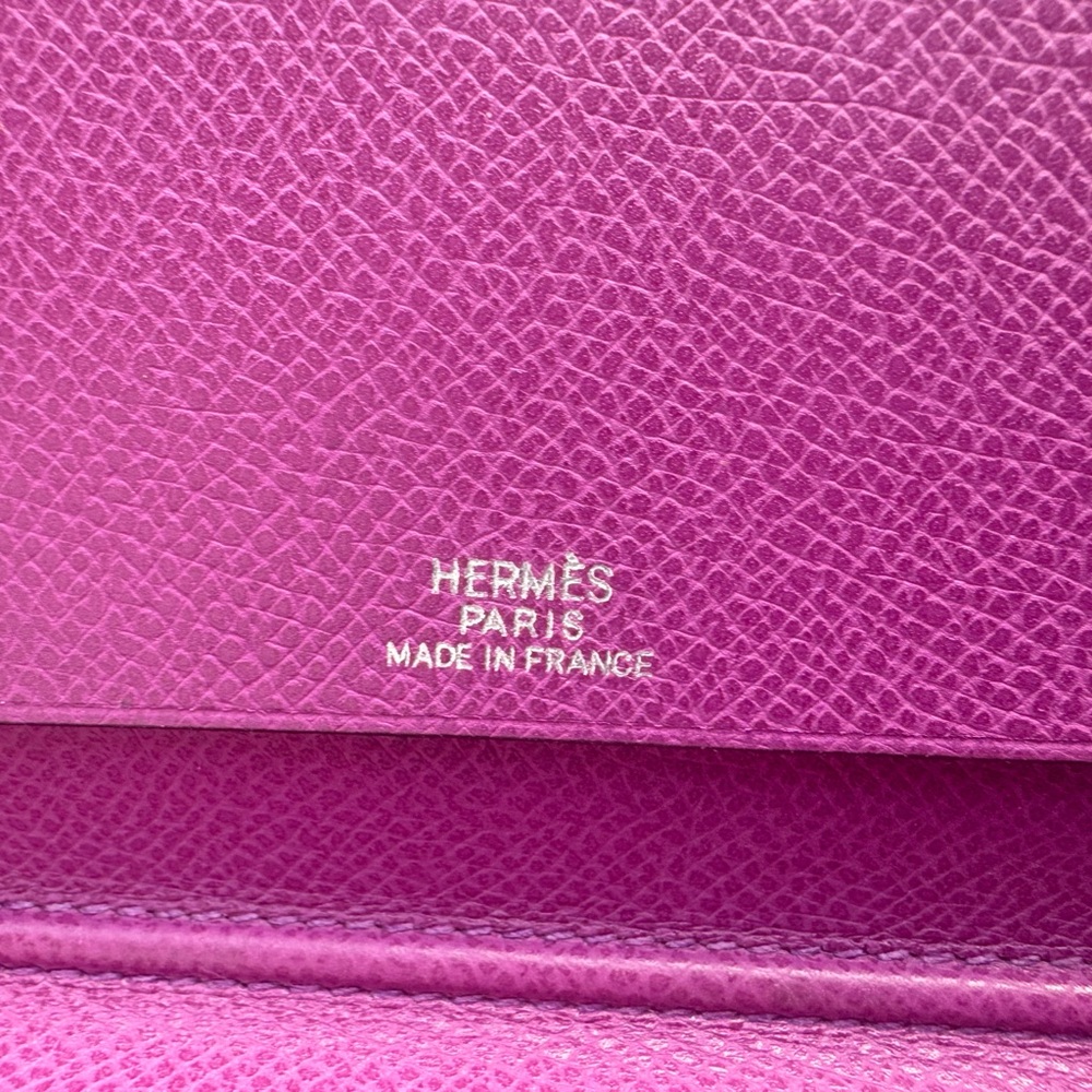 Hermes Bright Pink Check book Cover - Picture 9 of 11